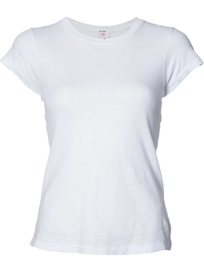 Re/done The 1960's Slim T-shirt In White