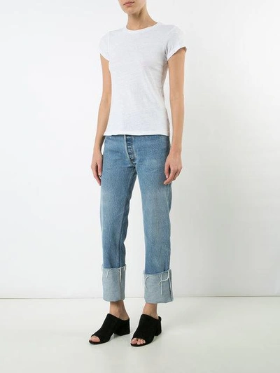 Shop Re/done The 1960's Slim T-shirt In White