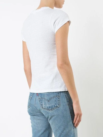 Shop Re/done The 1960's Slim T-shirt In White