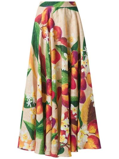 Isolda Mango And Floral Skirt