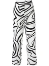 EMILIO PUCCI printed flared trousers,DRYCLEANONLY