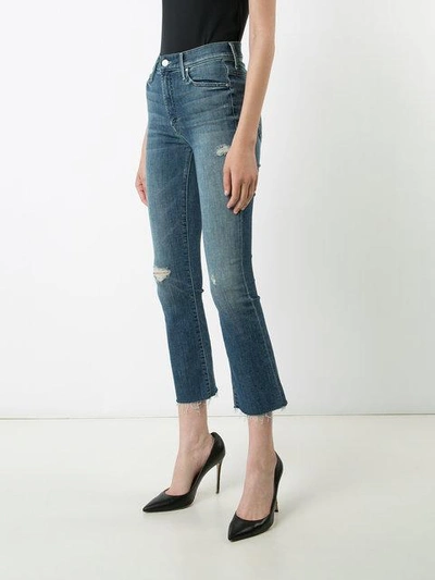 Shop Mother Cropped Jeans - Blue