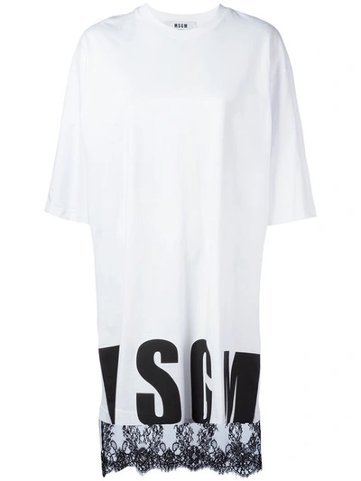 Msgm Logo T-shirt Dress