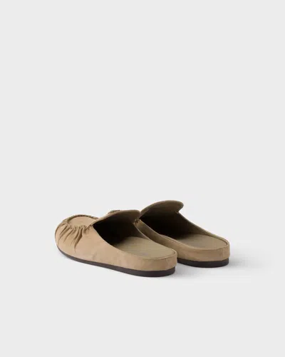 Prada Suede Mules In Multi