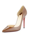 CHRISTIAN LOUBOUTIN IRIZA HALF-D'ORSAY 100MM RED SOLE PUMP,PROD125720082