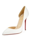 CHRISTIAN LOUBOUTIN IRIZA HALF-D'ORSAY 100MM RED SOLE PUMP,PROD125720082