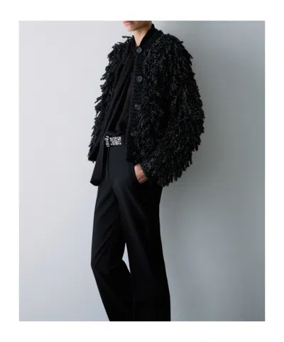 Liu •jo Soft Knit Jacket In Black