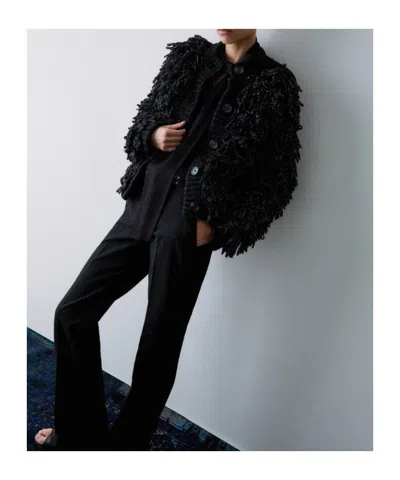 Liu •jo Soft Knit Jacket In Black