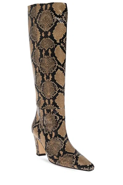 Aeyde Silva Patterned Heeled Boots In Multi