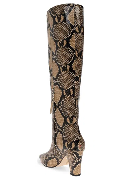 Aeyde Silva Patterned Heeled Boots In Multi