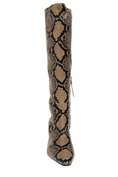 Aeyde Silva Patterned Heeled Boots In Multi