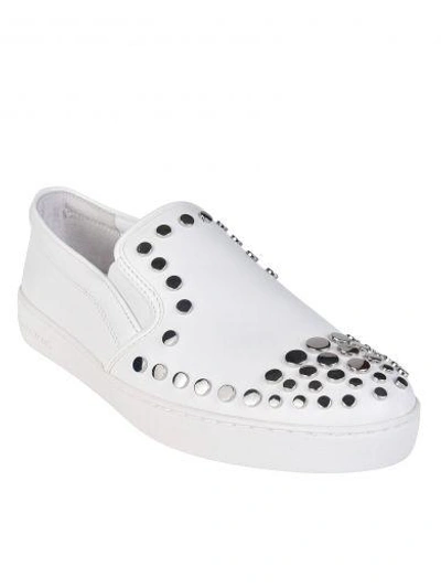 Shop Michael Michael Kors Keaton Slip-on Sneakers In Bianco