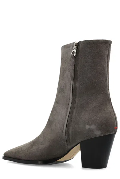 Aeyde Hedvig Pointed-heel Ankle Boots In Multi