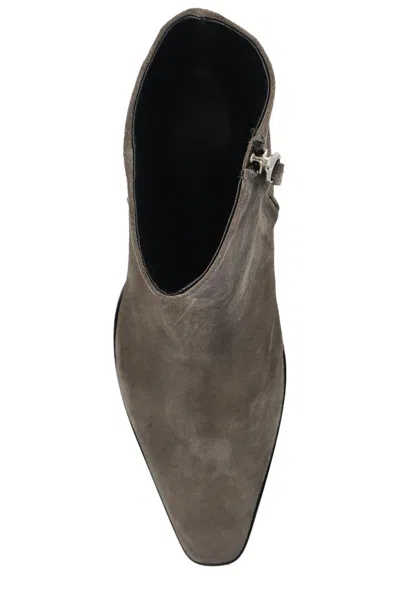 Aeyde Hedvig Pointed-heel Ankle Boots In Multi
