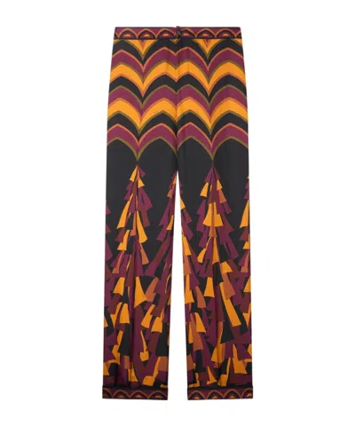 Pucci Baiadera Print Silk Pants In Multi