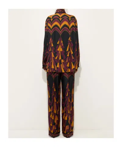 Pucci Baiadera Print Silk Pants In Multi