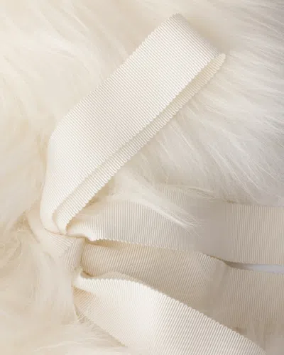 Prada Shearling Collar In White