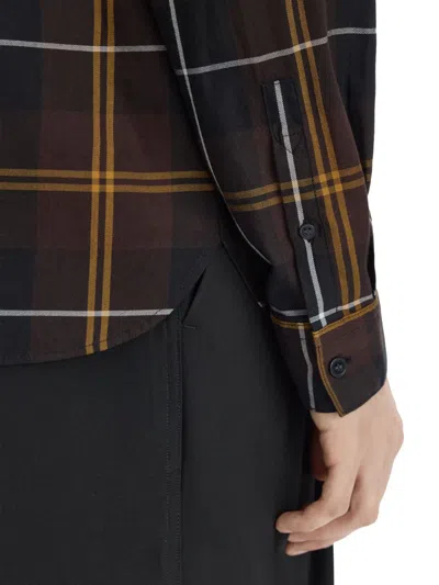 Fred Perry Check-pattern Shirt In Black