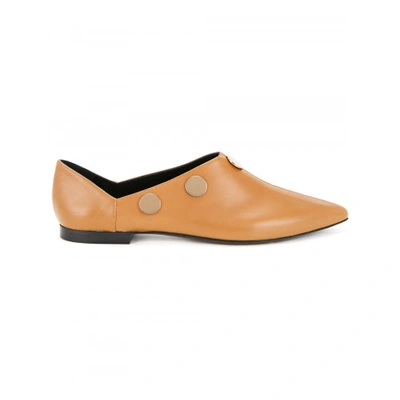 Pierre Hardy Penny Pointed Toe Loafers In Cammello