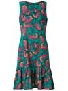 ISOLDA abstract print sleeveless dress,VISCOSE30%