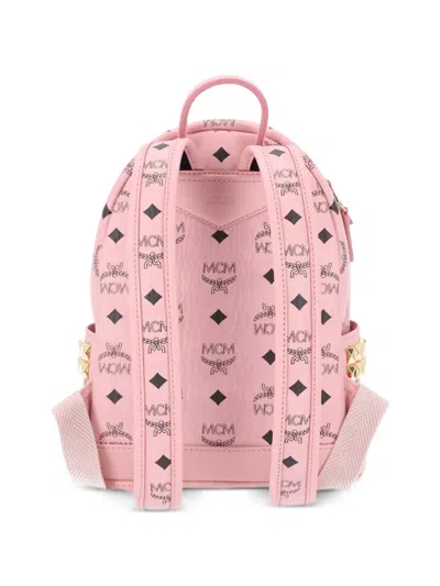 Mcm Backpack Top Handle Gold Tone Hardware In Pink