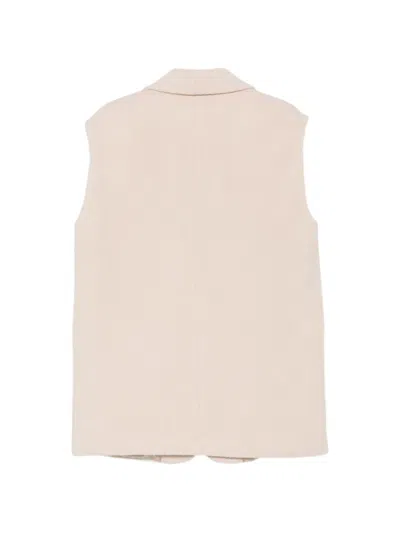Rame Shawl-lapel Gilet In Neutral