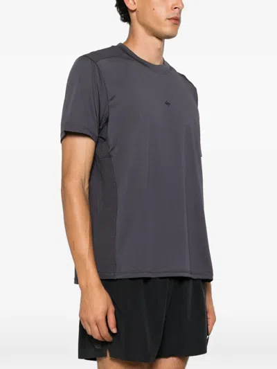 Represent 247 Mesh-panel T-shirt In Gray