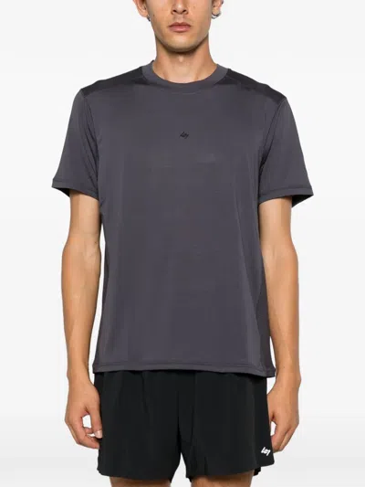 Represent 247 Mesh-panel T-shirt In Gray