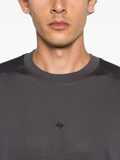 Represent 247 Mesh-panel T-shirt In Gray