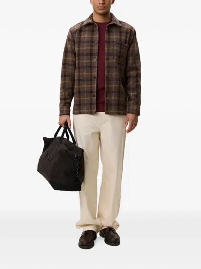 Les Deux Caribou Check-pattern Button-up Jacket In Multi