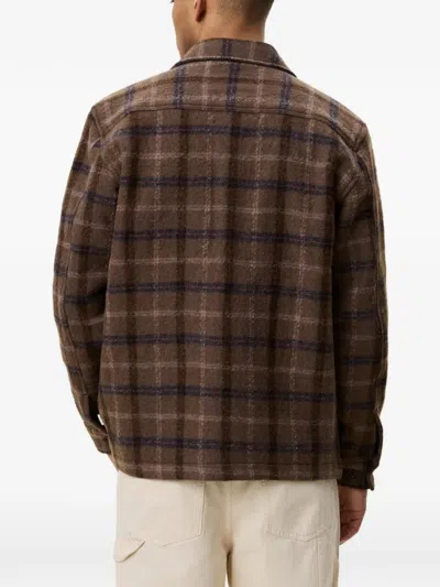 Les Deux Caribou Check-pattern Button-up Jacket In Multi