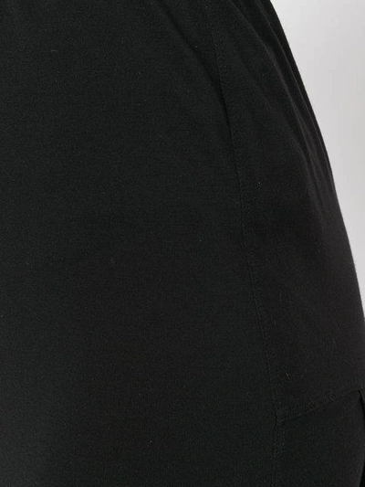 Shop Rick Owens Lilies Jersey Long Asymmetric Skirt - Black