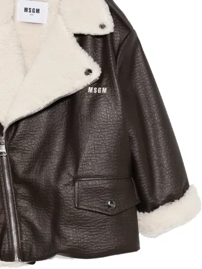 SHEARLING-TRIM JACKET