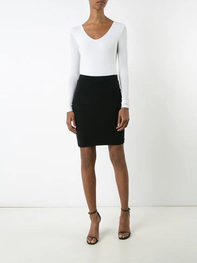 Shop Atm Anthony Thomas Melillo Stretch Mini Skirt