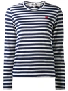 COMME DES GARÇONS PLAY striped long sleeve T-shirt,HANDWASH