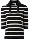 CHLOÉ striped knitted top,DRYCLEANONLY