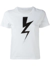 NEIL BARRETT Lightning Bolt T-shirt,HANDWÄSCHE