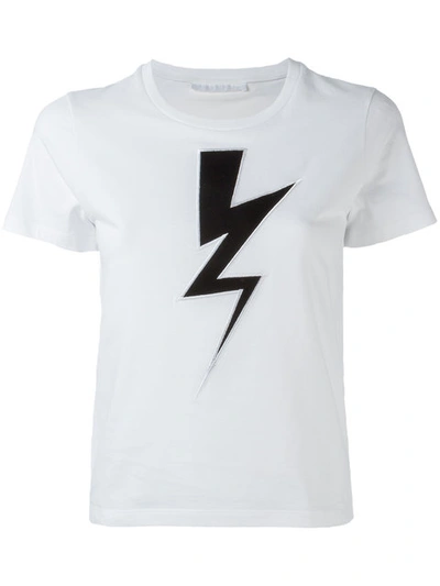 Shop Neil Barrett Lightning Bolt T-shirt