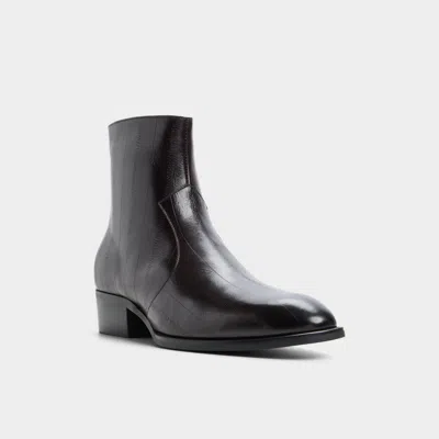 Aldo Chander Leather Boot In Brown