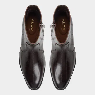 Aldo Chander Leather Boot In Brown