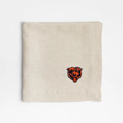 Crate & Barrel Nfl Chicago Bears Marin Natural European Flax ...