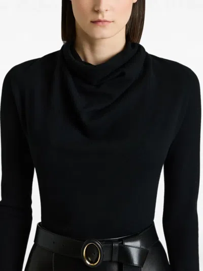 Givenchy Draped Sweater In Wool In Multi