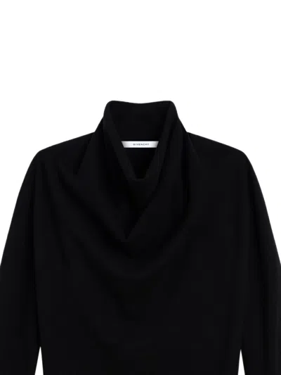 Givenchy Draped Sweater In Wool In Multi