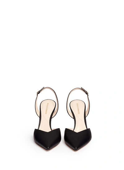 Shop Nicholas Kirkwood 'penelope' Faux Pearl Heel Slingback Leather Pumps