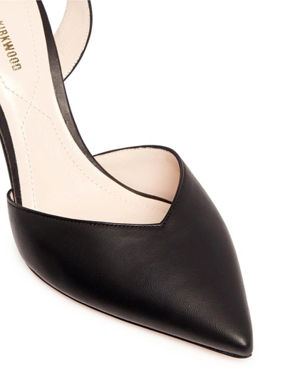 Shop Nicholas Kirkwood 'penelope' Faux Pearl Heel Slingback Leather Pumps