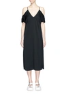 ALEXANDER WANG T Chain neck cold shoulder dress