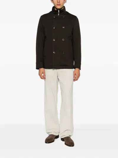 Montecore Double-breasted Jacket In Black