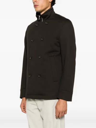 Montecore Double-breasted Jacket In Black