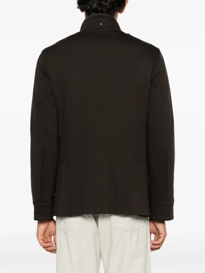 Montecore Double-breasted Jacket In Black