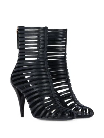 Givenchy Cage Ankle Boots In Leather In Multi